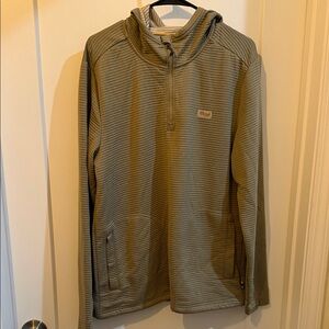 Marsh Wear Olive Green Pullover Hoodie Large